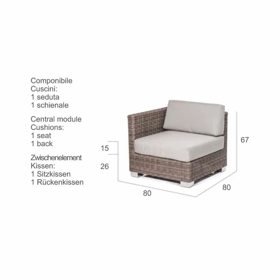 Composição que vive de jardim de artes Ania, desígnio moderno Viadurini