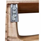 Composição suspensa de móveis de banheiro em madeira teca moderna - Kristi Viadurini