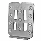 Composição suspensa de móveis de banheiro em madeira teca moderna - Kristi Viadurini