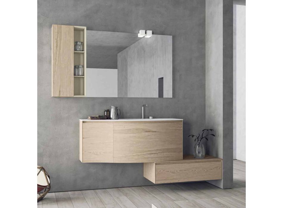Composição Suspensa e Moderna para Banheiro, Made in Italy Design - Callisi4 Viadurini