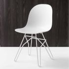 Cadeira de design moderno Connubia Calligaris Academy feita na Itália, 2 pcs Viadurini