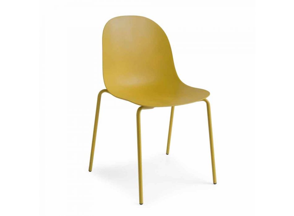 Cadeira de polipropileno design Connubia Calligaris Academy, 2 peças Viadurini