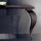 Console de design moderno de luxo em madeira maciça, L150xP150cm, Tino Viadurini