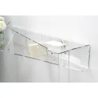 Console de parede em Plexiglass Piano Design Transparente - Valeria Viadurini