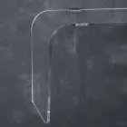 Console de parede suspensa em cristal acrílico de design transparente - Cesarea Viadurini