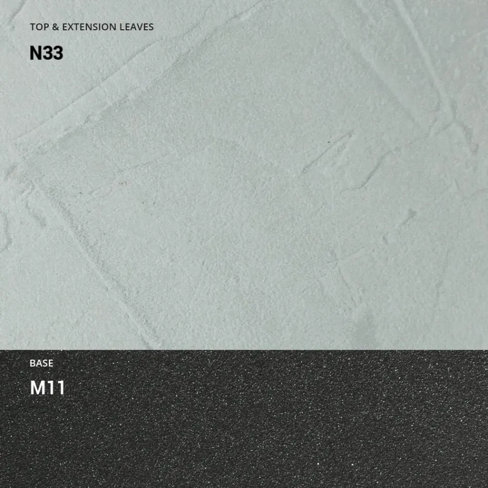 Console Extensível 150 cm em Metal e Melamina Fabricado na Itália - Aba Viadurini