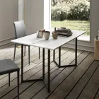 Console Extensível 150 cm em Metal e Melamina Fabricado na Itália - Aba Viadurini