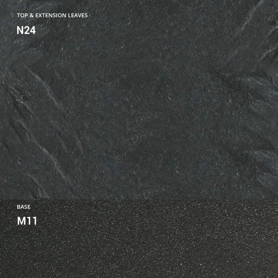 Console Extensível 150 cm em Metal e Melamina Fabricado na Itália - Aba Viadurini