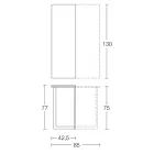 Console Extensível 150 cm em Metal e Melamina Fabricado na Itália - Aba Viadurini