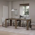 Console extensível até 181 cm em Melamina Essence Made in Italy - Castello Viadurini