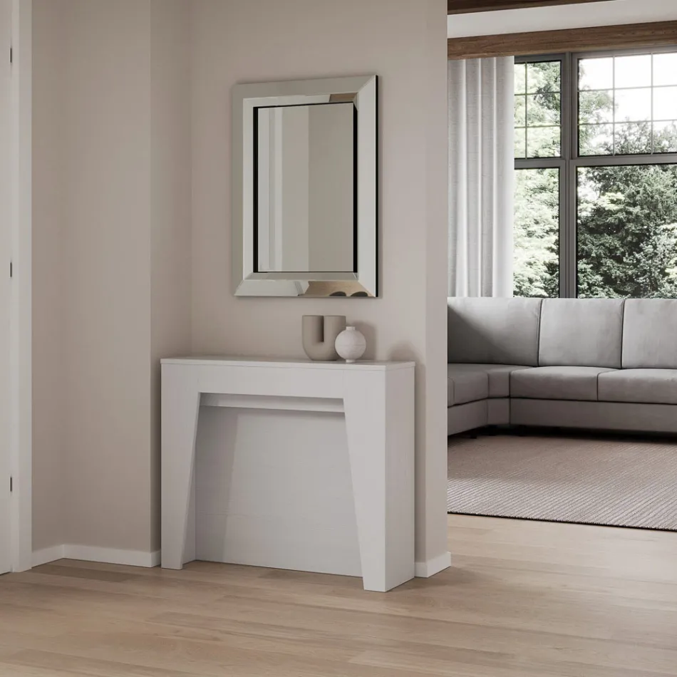 Console extensível até 211 cm em melamina em essência Made in Italy - Incantesimo Viadurini