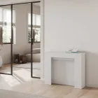 Console extensível até 211 cm em painéis de melamina Made in Italy - Principessa Viadurini