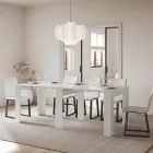 Console extensível até 211 cm em painéis de melamina Made in Italy - Principessa Viadurini