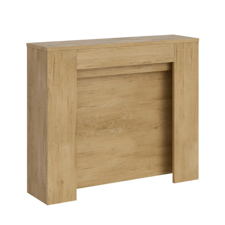 Console extensível até 211 cm em painéis de melamina Made in Italy - Principessa Viadurini