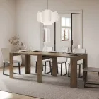 Console extensível até 211 cm em painéis de melamina Made in Italy - Principessa Viadurini