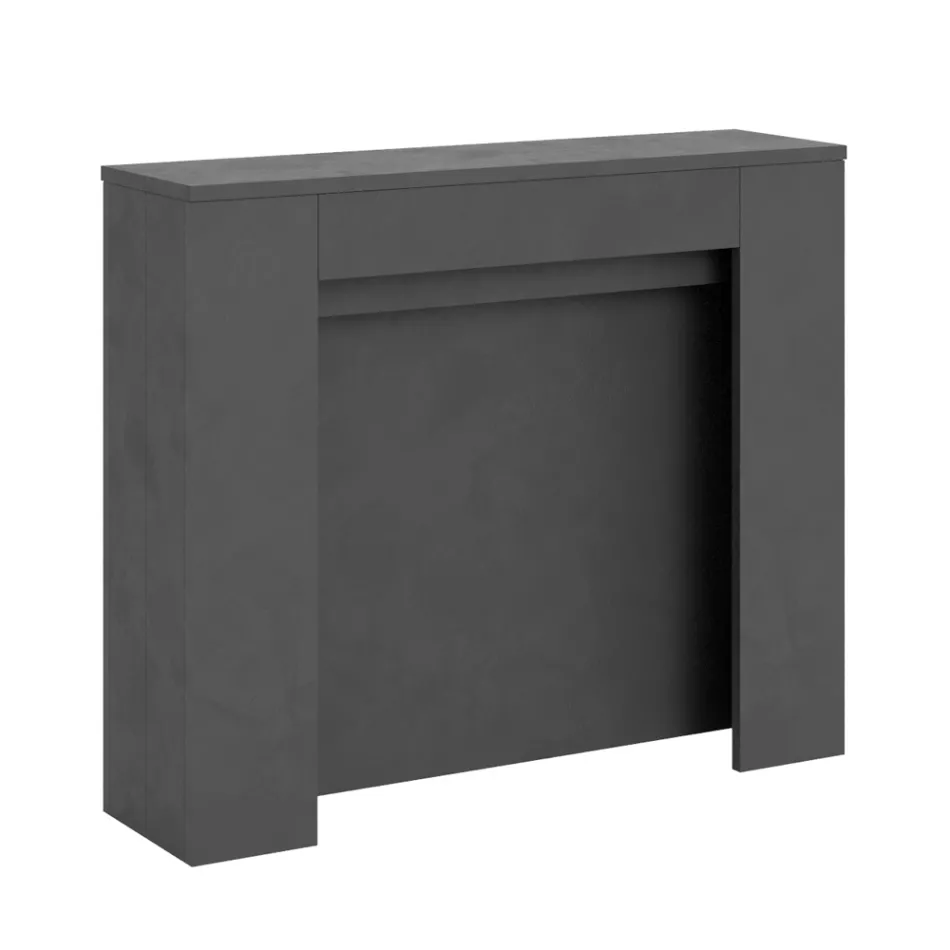 Console extensível até 211 cm em painéis de melamina Made in Italy - Principessa Viadurini