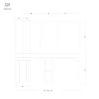 Consola extensível até 290 cm em madeira melamina Made in Italy - Paride Viadurini