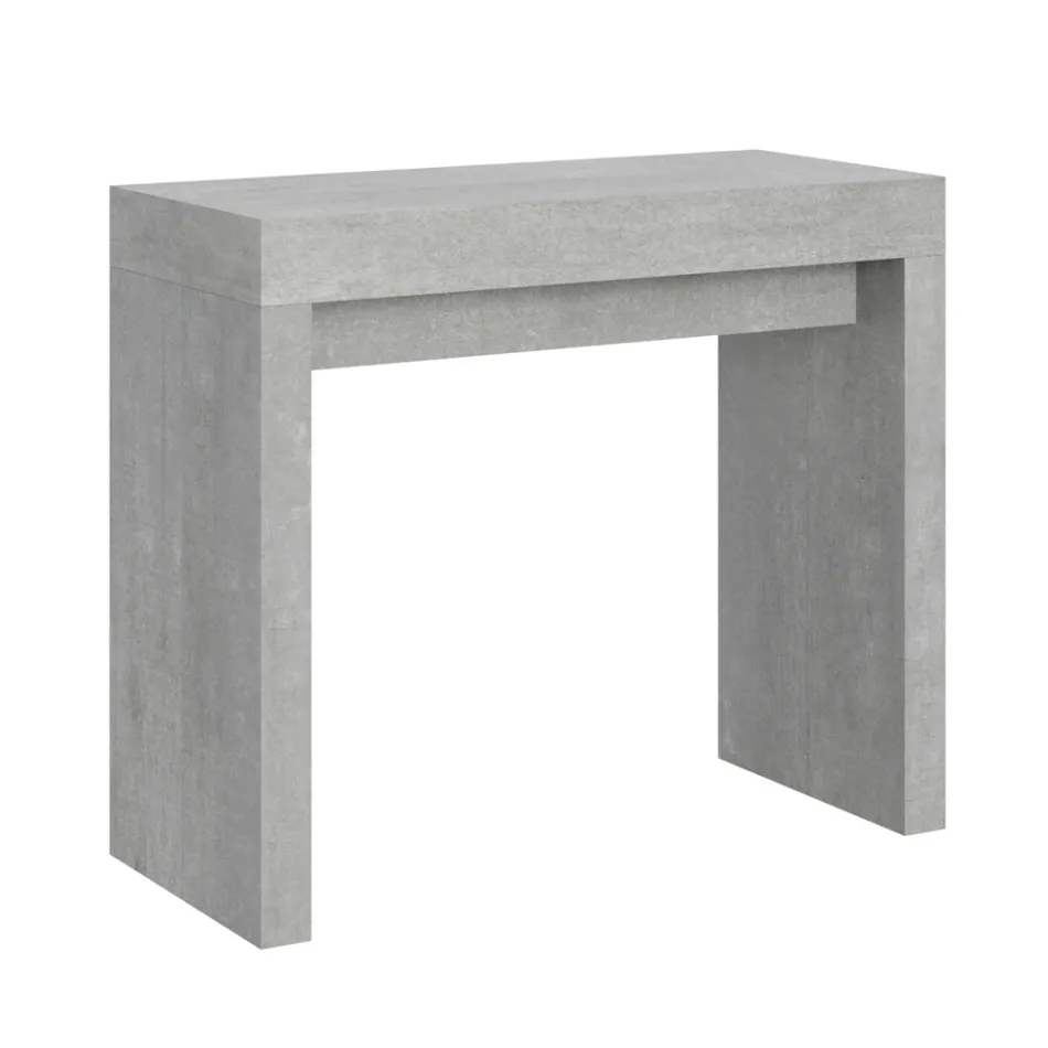 Console extensível até 300 cm com suporte de 2 pernas Fabricado na Itália - Phantom Viadurini