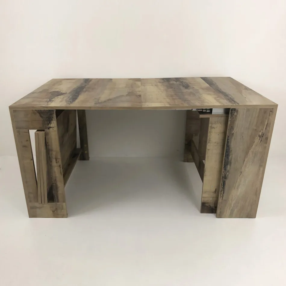 Console extensível a 300 cm da entrada ou sala de estar em madeira - Katharina Viadurini