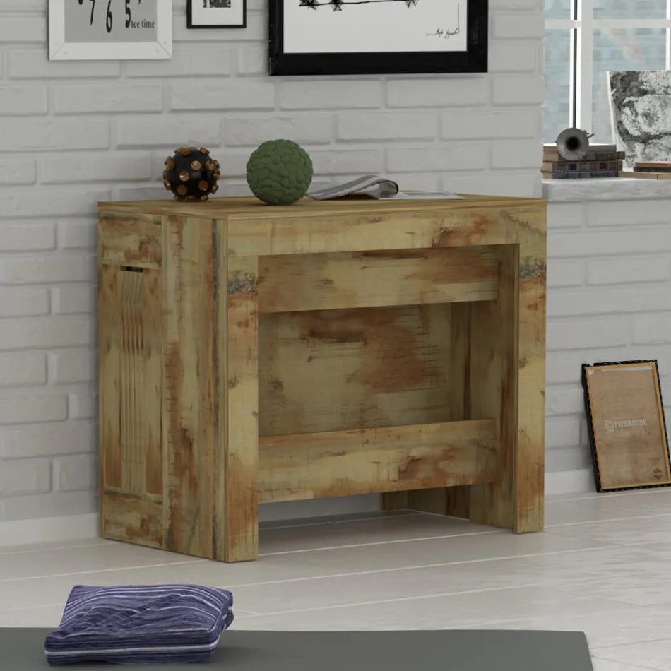 Console extensível a 300 cm da entrada ou sala de estar em madeira - Katharina Viadurini