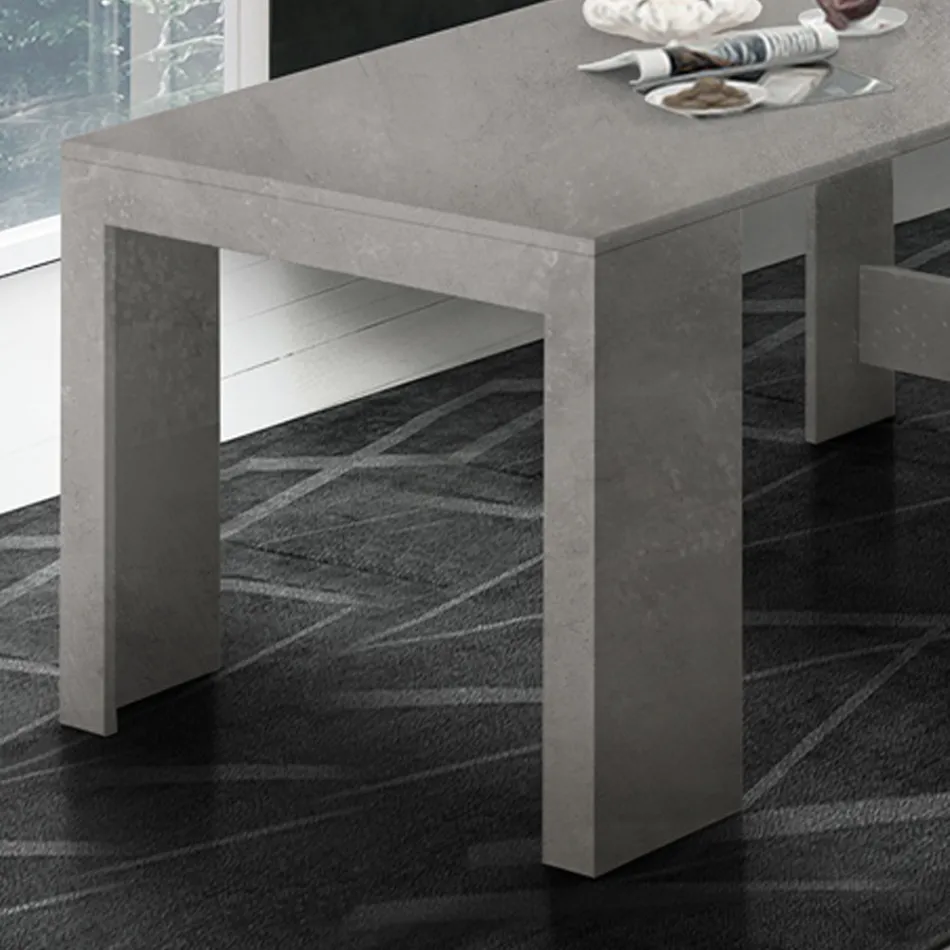 Console extensível a 300 cm da entrada ou sala de estar em madeira - Katharina Viadurini