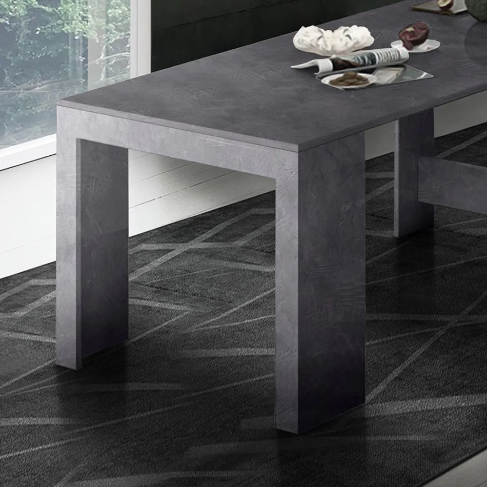 Console extensível a 300 cm da entrada ou sala de estar em madeira - Katharina Viadurini