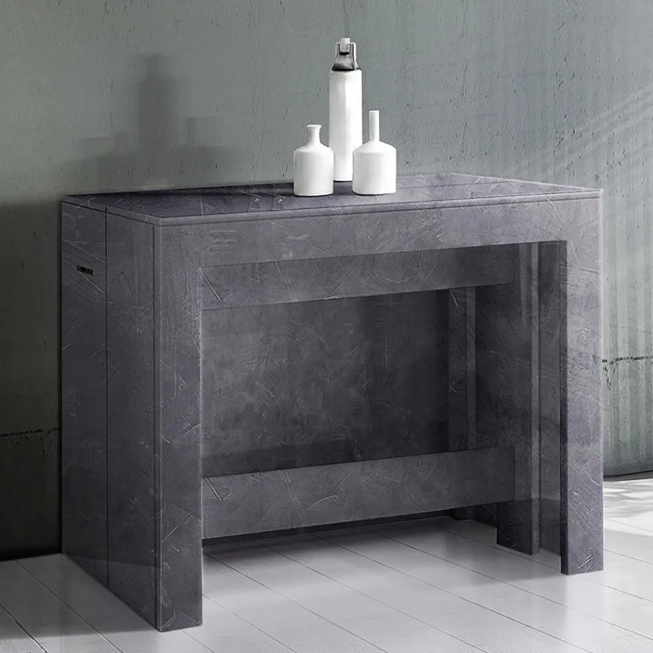 Console extensível a 300 cm da entrada ou sala de estar em madeira - Katharina Viadurini