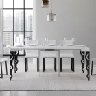 Console extensível com pernas de ferro modernas fabricadas na Itália - Palazzo Viadurini