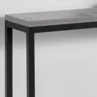 Console extensível com tampo em melamina e base em metal pintado - Adino Viadurini