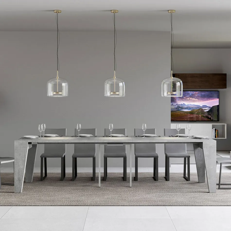 Console extensível disponível em 2 tamanhos diferentes Fabricado na Itália - Grifone Viadurini