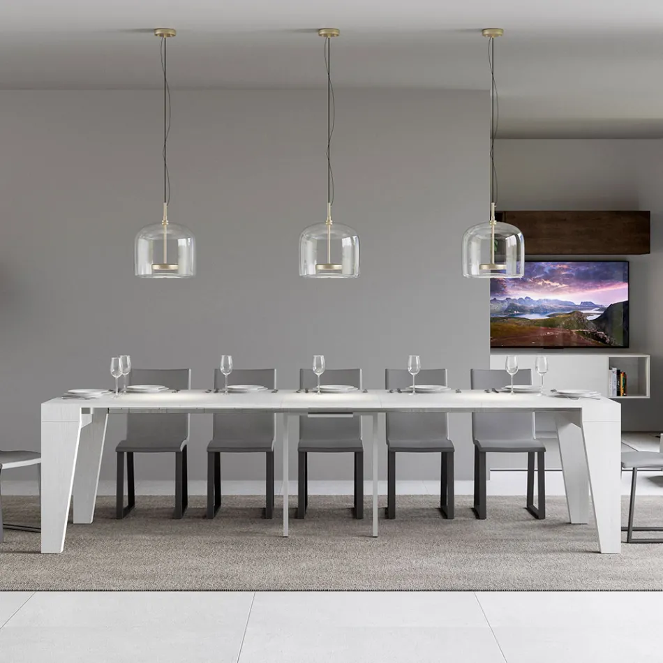 Console extensível disponível em 2 tamanhos diferentes Fabricado na Itália - Grifone Viadurini