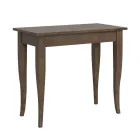 Console extensível com acabamento em nogueira ou cinza branca fabricado na Itália - Folletto Viadurini