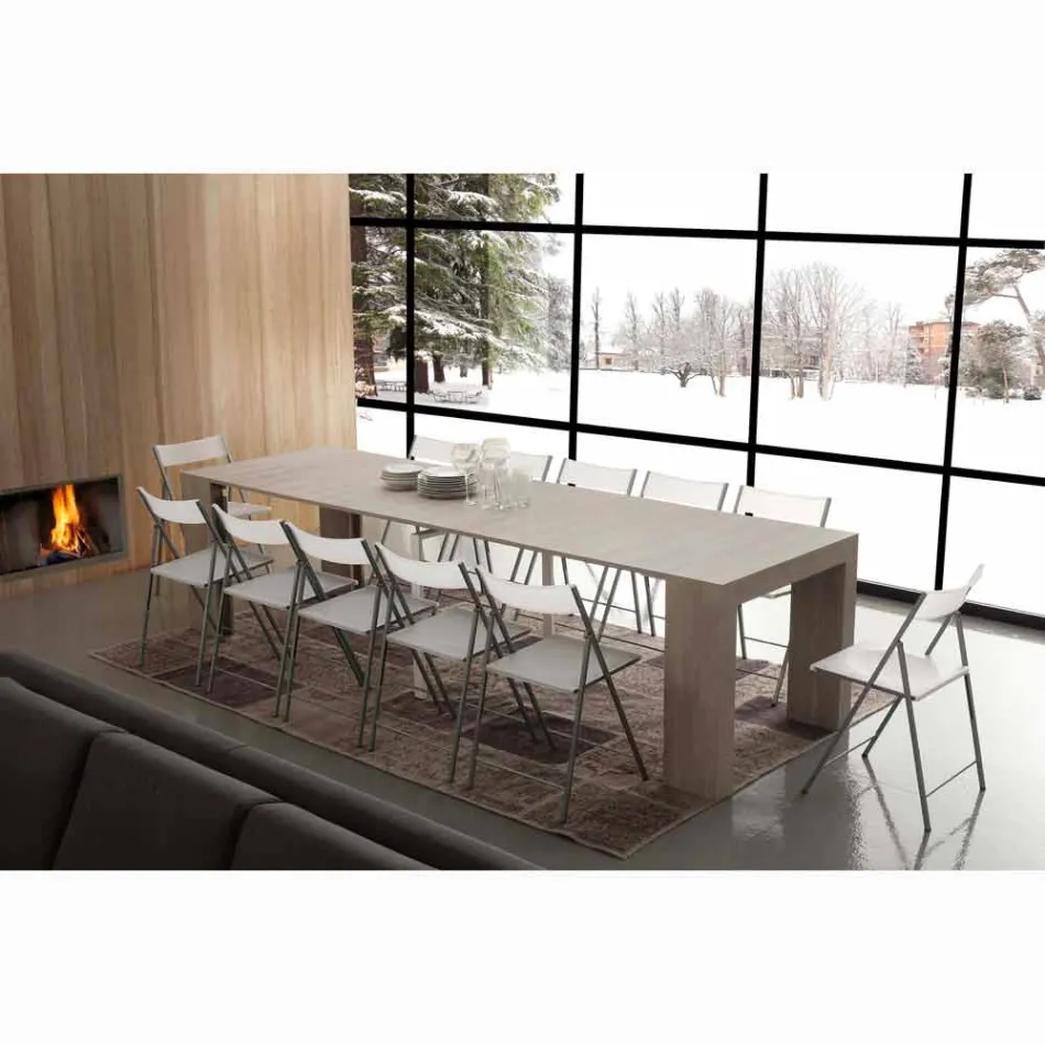 Console que se estende até 295 cm em dobradura em forma de U Uri Viadurini