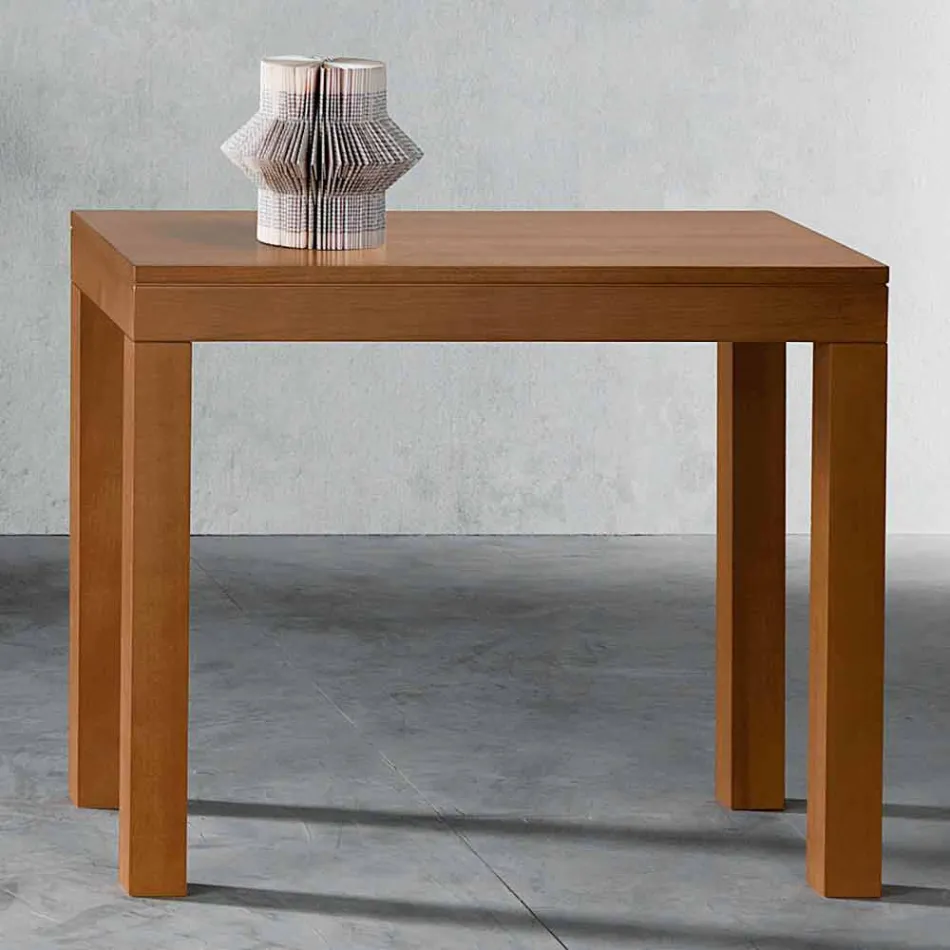 Console extensível até 12 assentos em madeira de nogueira Made in Italy - Picchia Viadurini