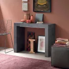 Console extensível de até 290 cm com tampo de madeira feito na Itália - Seregno Viadurini