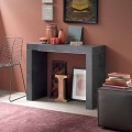 Consola de mesa extensível até 290 cm com tampo de madeira Made in Italy - Seregno
