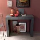 Console extensível de até 290 cm com tampo de madeira feito na Itália - Seregno Viadurini