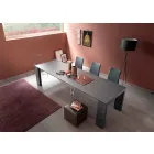 Console extensível de até 290 cm com tampo de madeira feito na Itália - Seregno Viadurini