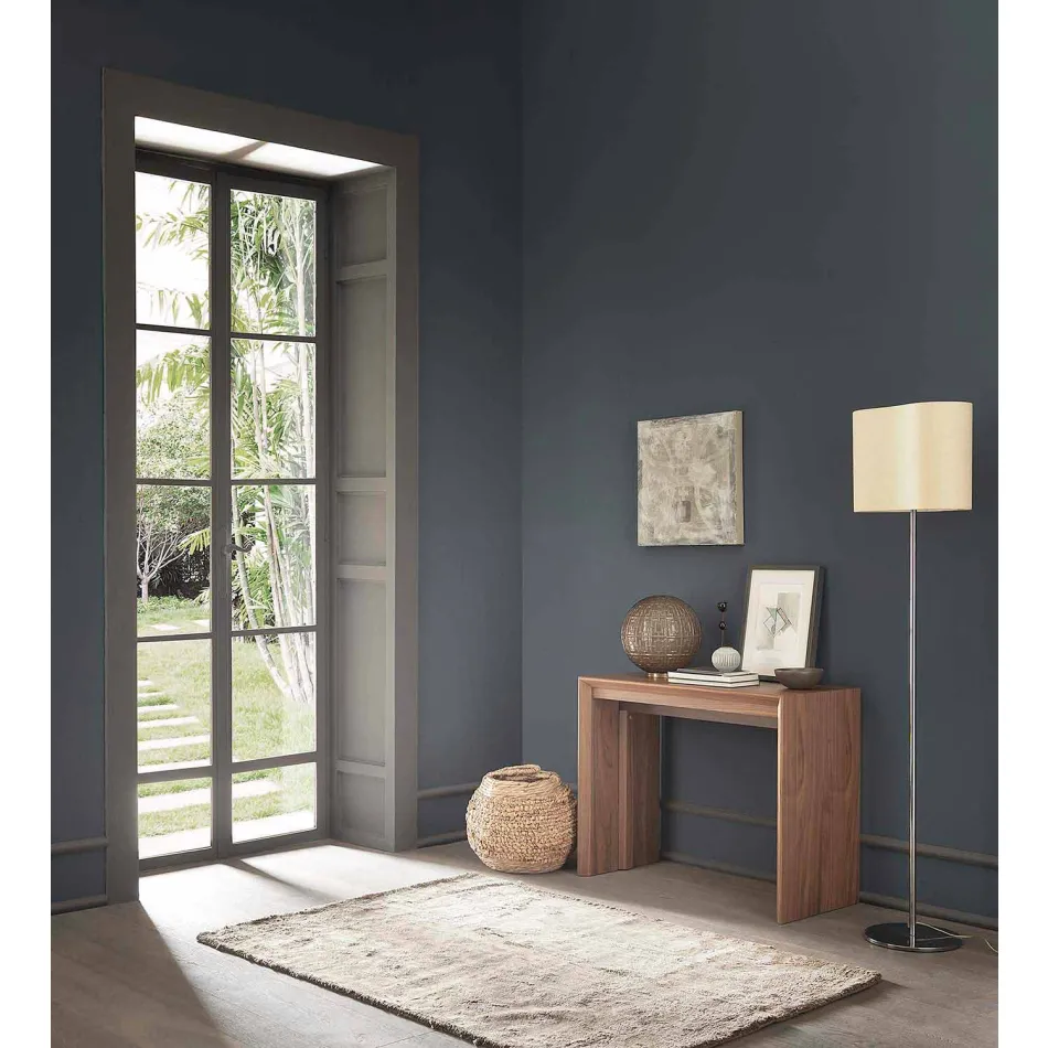 Console extensível até 295 cm em Madeira Design Made in Italy - Temocle Viadurini