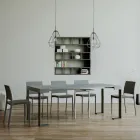 Console extensível até 300 cm com moldura antracite Made in Italy - gigante Viadurini