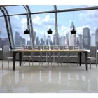 Consola extensível até 300 cm em micropartículas de madeira Made in Italy – Flamber Viadurini