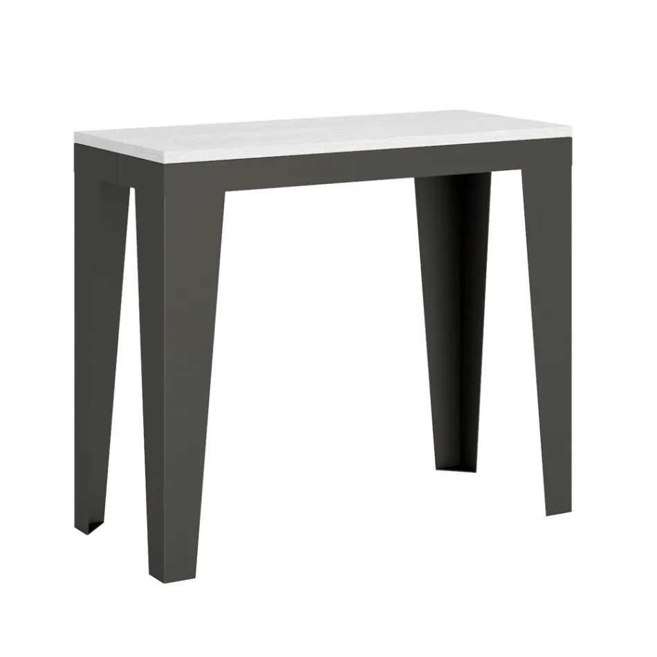 Consola extensível até 300 cm em micropartículas de madeira Made in Italy – Flamber Viadurini