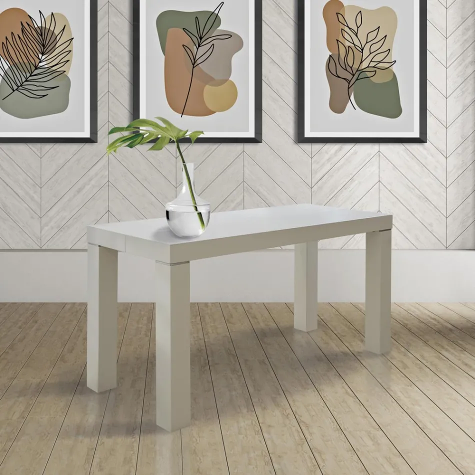 Consola Extensível em Madeira de Freixo com Extensões Made in Italy - Gandalf Viadurini