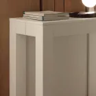 Console extensível dobrável em poros abertos brancos Bosa Viadurini