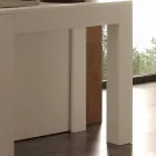 Console extensível dobrável em poros abertos brancos Bosa Viadurini