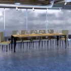 Console extensível moderno em madeira antracite e metal fabricado na Itália - Sassone Viadurini