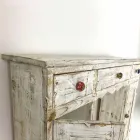 Consola artesanal em madeira maciça de abeto, fabricada na Itália - Carminia Viadurini