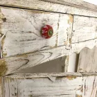 Consola artesanal em madeira maciça de abeto, fabricada na Itália - Carminia Viadurini