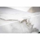 Consola de Casa de Banho Lavatório Integrado e Prateleira Suspensa em Gres 4 Acabamentos - Rampina Viadurini