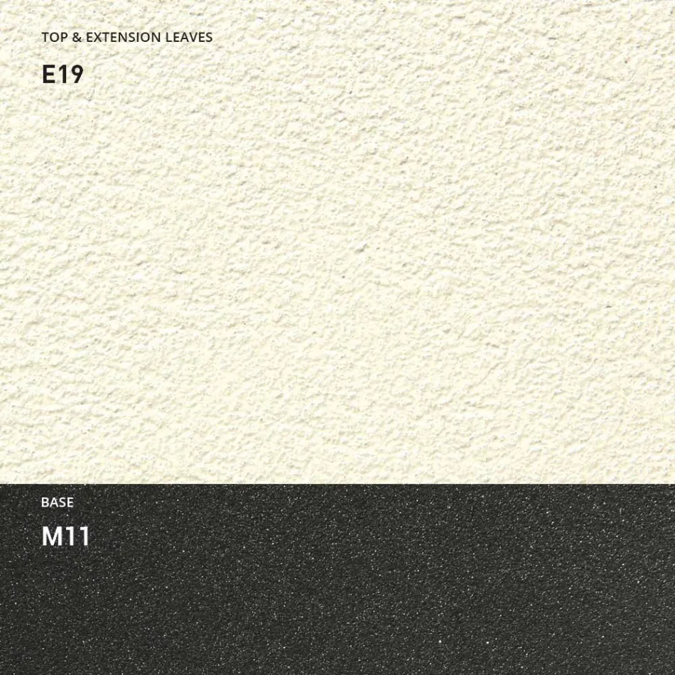 Consola com tampo efeito argamassa e base metálica fabricada em Itália - Timedio Viadurini